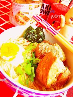 ダイエット糖質制限◆糖質0麺角煮ラーメン-レシピのメイン写真