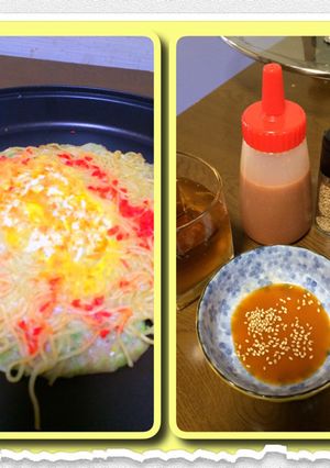 チヂミのタレでモダン焼き-レシピのメイン写真