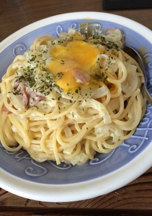 ちょっぴりヘルシーなカルボもどき♪-レシピのメイン写真