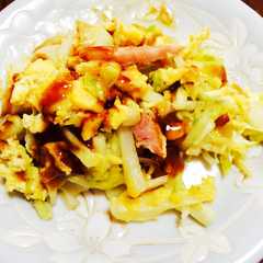 野菜炒め 簡単 キャベツ お好み焼き風-レシピのメイン写真
