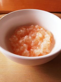 炊飯器でにんじんのお粥♡中期離乳食♪-レシピのメイン写真