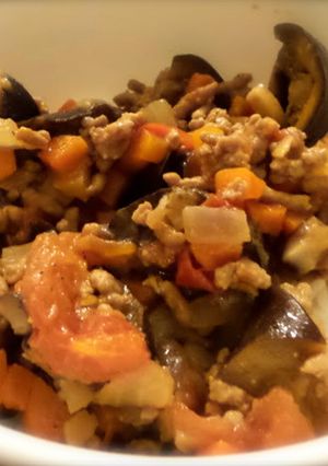 野菜・椎茸・ひき肉のトマト煮込み-レシピのメイン写真