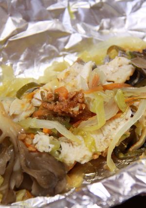 【秋料理】野菜たっぷりニジマスのホイル焼-レシピのメイン写真