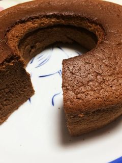 チョコと紅茶のシフォンケーキ-レシピのメイン写真