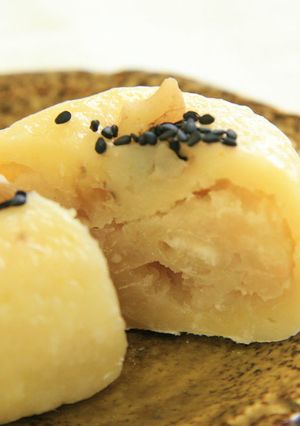 【天ぷら粉アレンジ】白ささぎ餡の饅頭-レシピのメイン写真