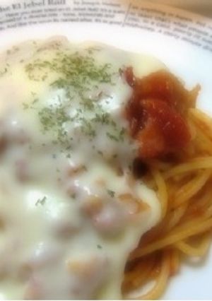 トマトパスタ・クリームチーズソースかけ-レシピのメイン写真