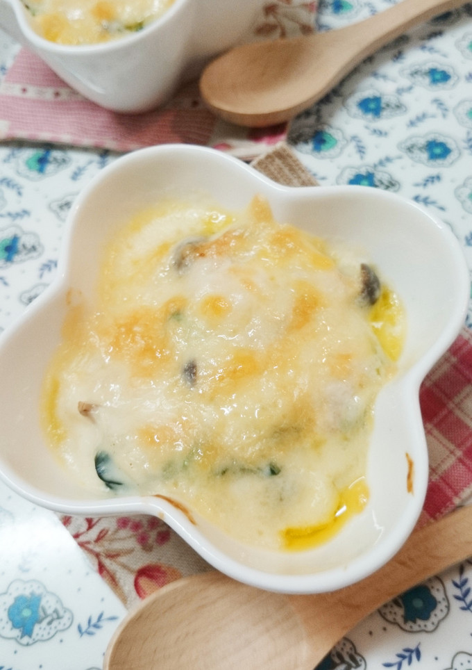 熱っあつ♪白菜とほうれん草のグラタン-レシピのメイン写真