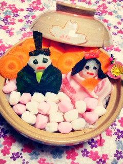 お雛様の大根おろしアート-レシピのメイン写真