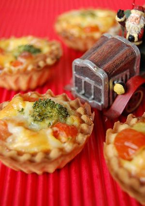 チーズたっぷり♪帆立風味プチキッシュ-レシピのメイン写真