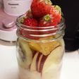 メイソンジャーで♡フルーチェを作ってみた