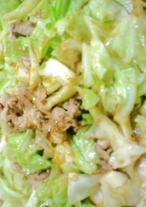 キャベツと豚こま簡単炒め-レシピのメイン写真