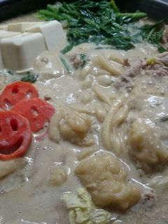 ☆豆乳味噌すいとん鍋☆-レシピのメイン写真