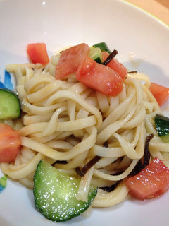 塩こんぶのサラダうどん-レシピのメイン写真