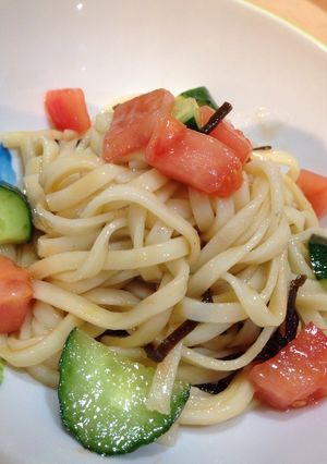 塩こんぶのサラダうどん-レシピのメイン写真