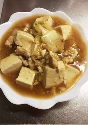 生姜でポカポカ！白菜と豆腐の生姜あんかけ-レシピのメイン写真