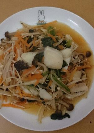 鱈とホウレン草の炒め物-レシピのメイン写真