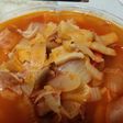残り野菜のケチャップスープ