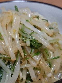 スチーマーで簡単☆もやしと水菜のナムル-レシピのメイン写真