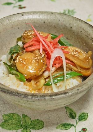 フライパンdeバター醤油の帆立照り焼き丼-レシピのメイン写真