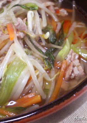 もやしがあればサンマーメン( ̄_ ̄)b-レシピのメイン写真