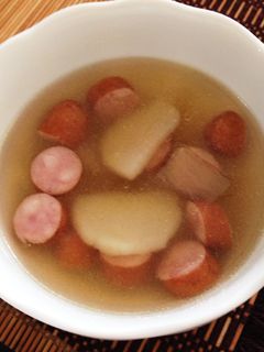 じゃがいも大根ウインナーのほっこりスープ-レシピのメイン写真