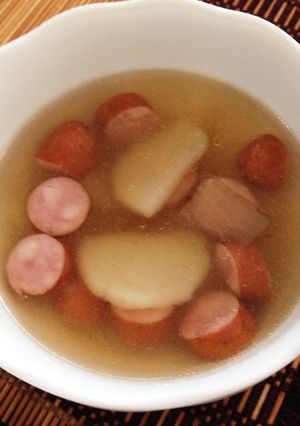 じゃがいも大根ウインナーのほっこりスープ-レシピのメイン写真
