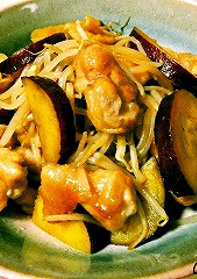 ★鶏とさつまいもともやしの和風マヨ炒め★-レシピのメイン写真