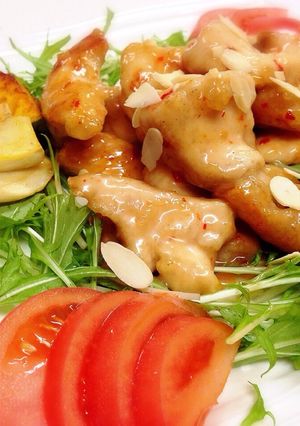 鶏胸肉で柔らかスイートチリマヨ和え-レシピのメイン写真