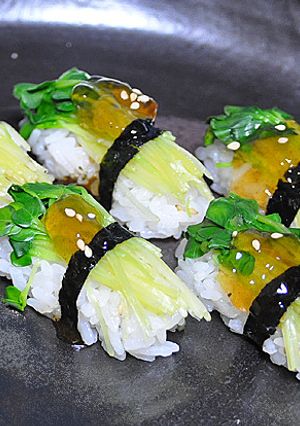 かいわれ大根の昆布締め ☆ お寿司-レシピのメイン写真