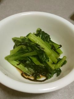塩昆布と小松菜の炒め物☆お弁当用♪-レシピのメイン写真