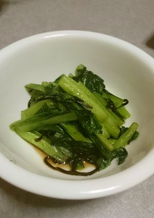 塩昆布と小松菜の炒め物☆お弁当用♪-レシピのメイン写真
