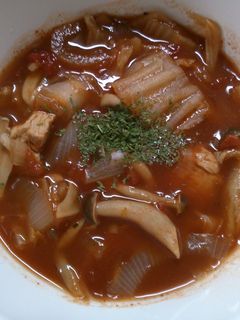 簡単 豚 白菜 きのこの トマト煮込み♪-レシピのメイン写真
