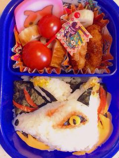 キャラ弁☆キュウビ弁当(妖怪ウォッチ)-レシピのメイン写真