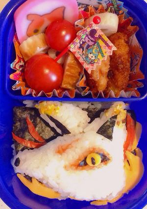 キャラ弁☆キュウビ弁当(妖怪ウォッチ)-レシピのメイン写真