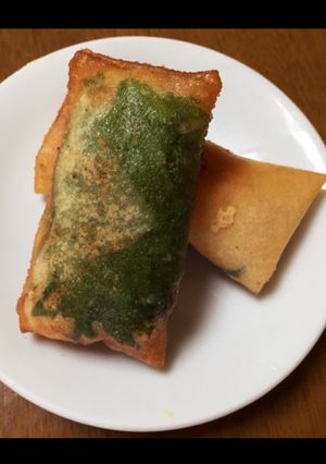 大葉とチーズと鶏ひき肉の春巻き-レシピのメイン写真