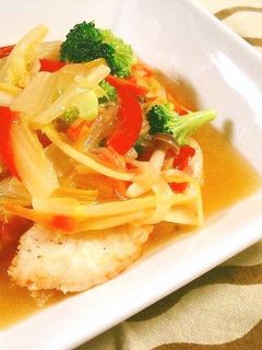 鱈のやさしい味の野菜餡かけ中華風-レシピのメイン写真