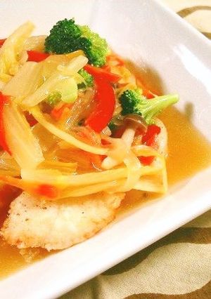 鱈のやさしい味の野菜餡かけ中華風-レシピのメイン写真
