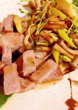豚ロースで作る一口ステーキの和風あんかけ-レシピのメイン写真