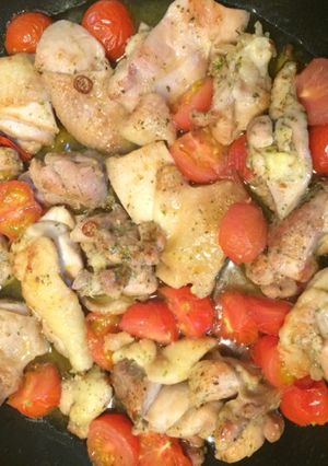 鳥肉とトマトのイタリアン風炒めもの-レシピのメイン写真