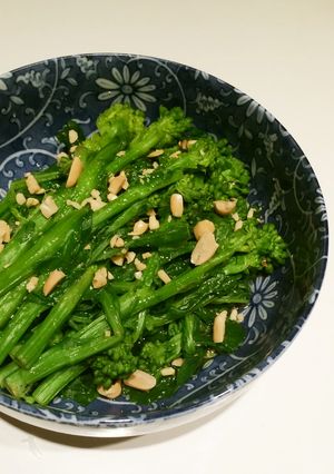 菜の花おひたしピーナッツがけ-レシピのメイン写真