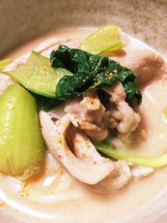 麺つゆで簡単!豆乳豚肉こく旨うどん-レシピのメイン写真