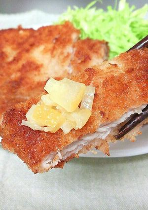 豚カツを塩レモンで食す！-レシピのメイン写真