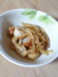 簡単!ちくわとたくあんのゴマ炒め-レシピのメイン写真