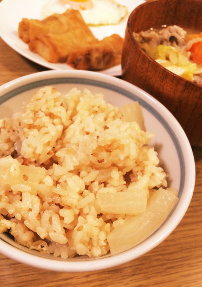 簡単！胡麻香る 大根の炊き込みご飯-レシピのメイン写真