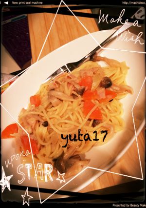 シチューでしめじのクリームパスタ-レシピのメイン写真
