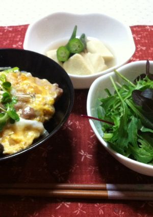 ぶた玉丼の献立２月１０日-レシピのメイン写真