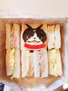 キャラ弁 サンドウィッチ 妖怪フユニャン-レシピのメイン写真
