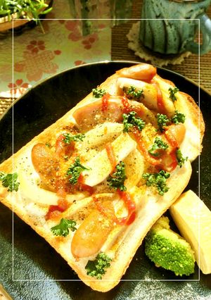 ごてあらポー!!蓮根玉葱＊カレートースト-レシピのメイン写真