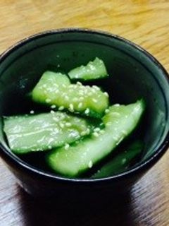 簡単!サラダ胡瓜の✩中華風漬物✩浅漬け-レシピのメイン写真