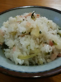 ベーコンと大根の葉の混ぜご飯-レシピのメイン写真